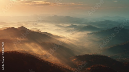sunrise over the mountains