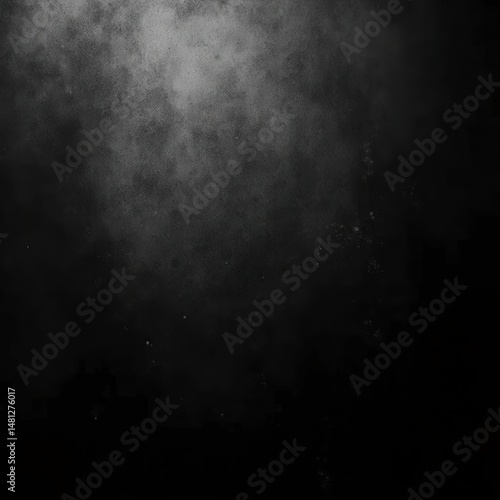 Grunge Black Texture Background with Vintage Border