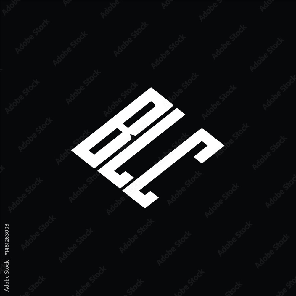 BLC letter logo design on black background. BLC letter logo design on black background.