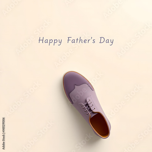 Classic Happy Father’s Day Poster, Banner, Template with Artistic Illustration Text Effect