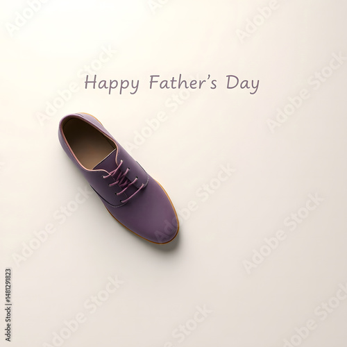Modern Happy Father’s Day Poster, Banner, Template with Clean Illustration Text Design
