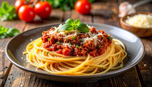 ミートソースパスタ