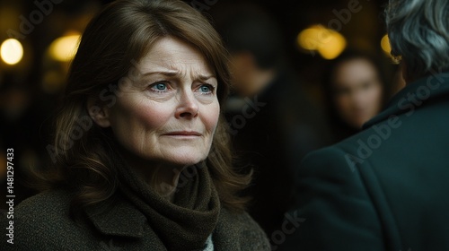 Wallpaper Mural Close-up view of a woman expressing profound sadness. Torontodigital.ca
