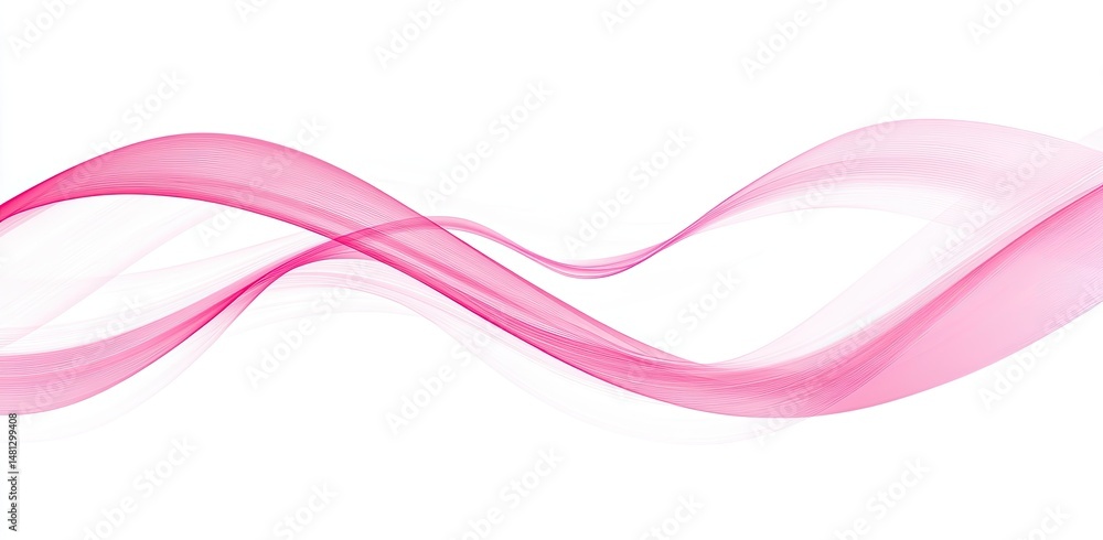 Abstract pink flowing ribbons Abstract pink flowing ribbons