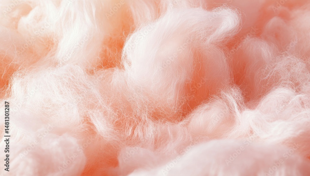 Obraz premium Soft, fluffy, light pink clouds