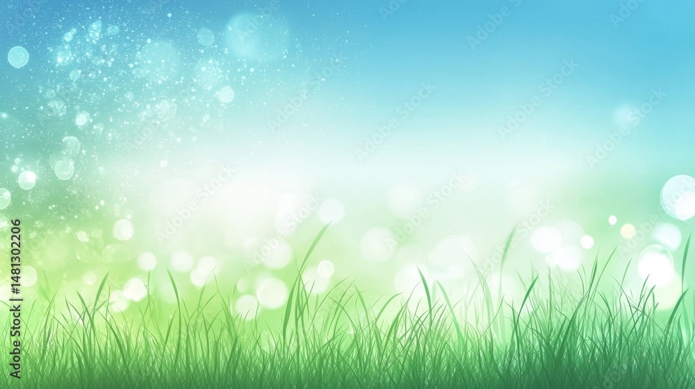 Elegant illustration of a spring horizon with soothing colors. Elegant illustration of a spring horizon with soothing colors.