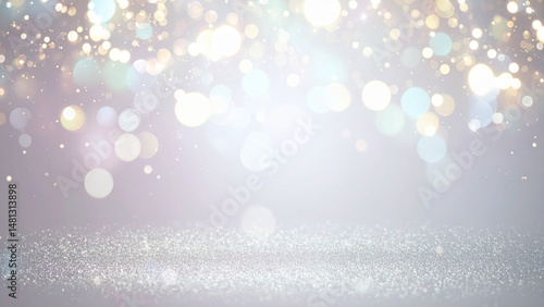 水色の綺麗なキラキラの背景テクスチャ
