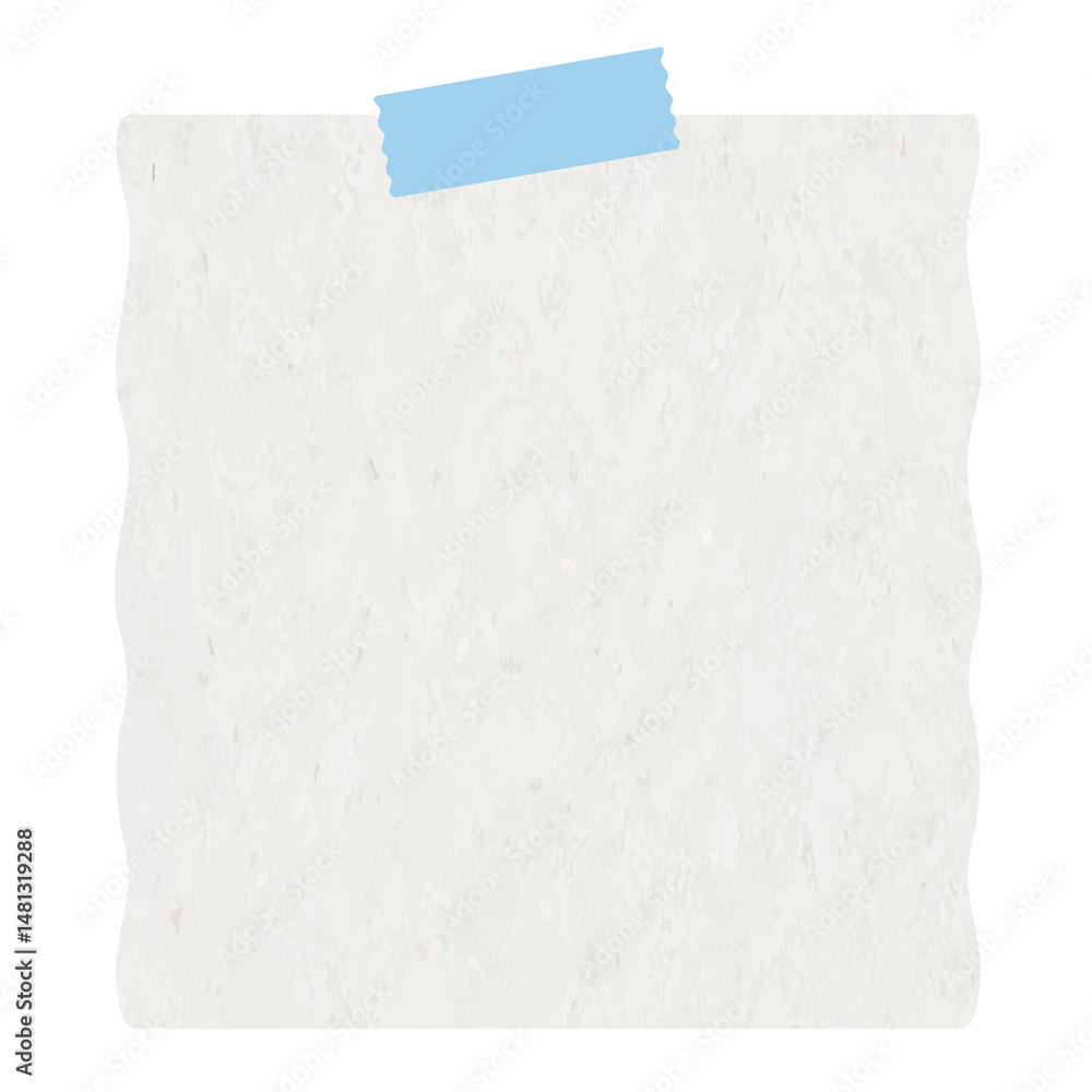 Obraz premium Blue Twin Tape Note Sheet with Paper Texture