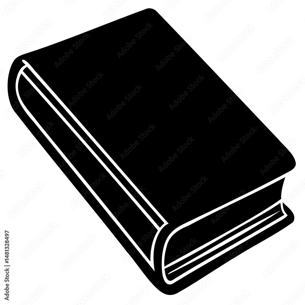 Minimal ledger silhouette in black vector style isolated with transparent background for digital projects Minimal ledger silhouette in black vector style isolated with transparent background for digital projects