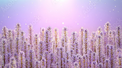 Serene Lavender Field  Purple Flowers  Tranquil Nature  Dreamy Background