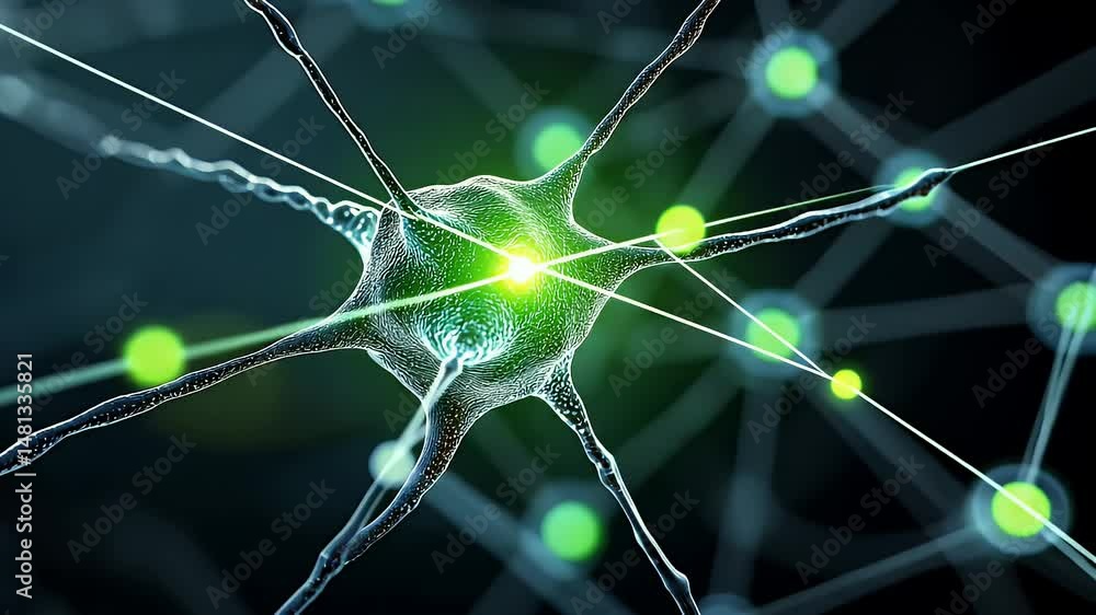 Active neuron network with glowing synapse connections
Active neuron network with glowing synapse connections