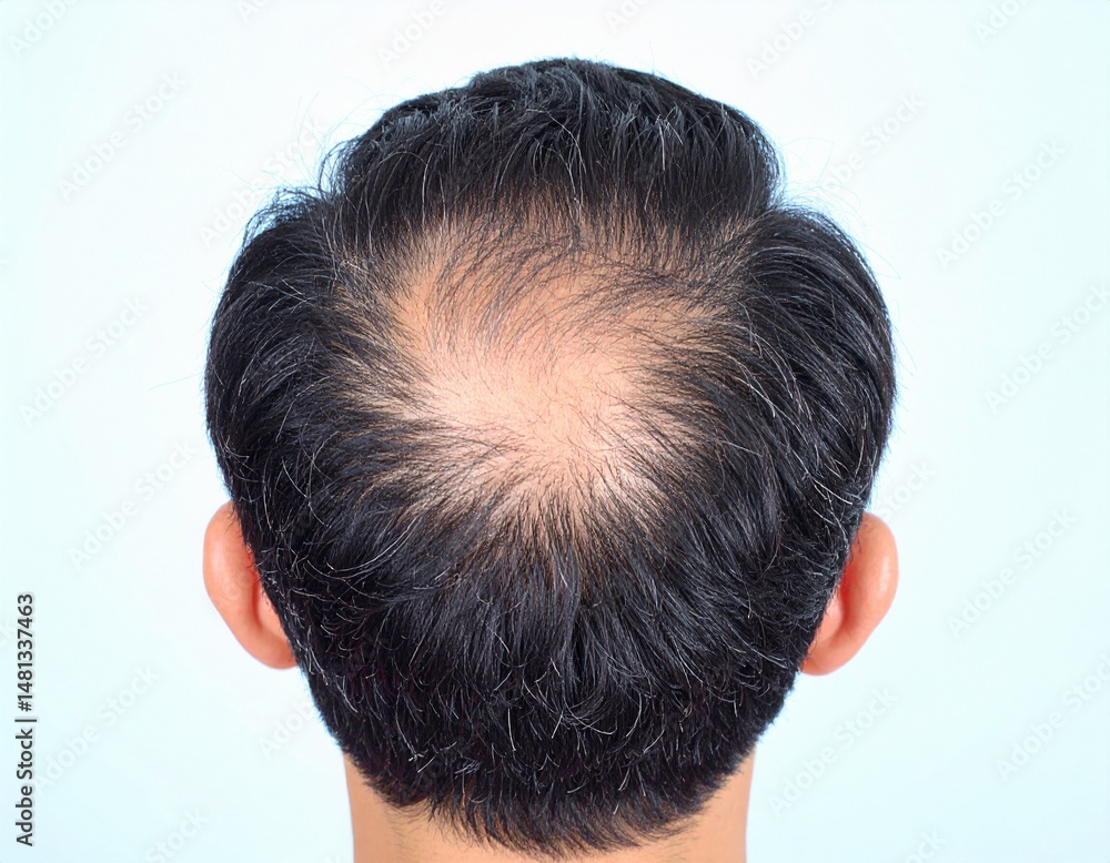 Fototapeta premium 薄毛男性