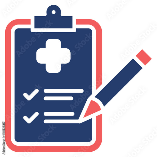 Care Chart glyph color icon
