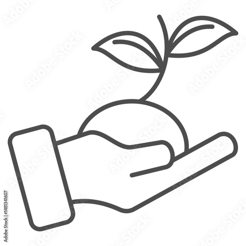 Conservation  Outline Icon Element For Design