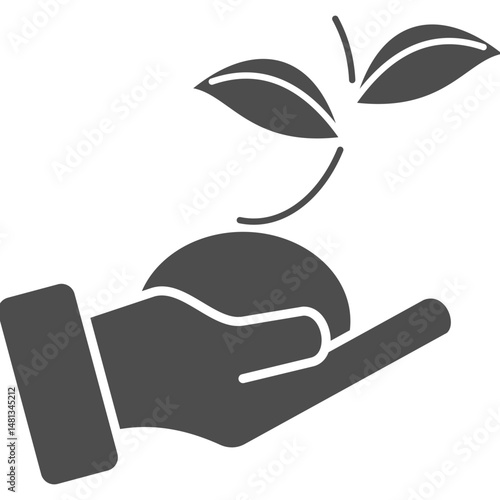 Conservation Glyph Icon Element For Design