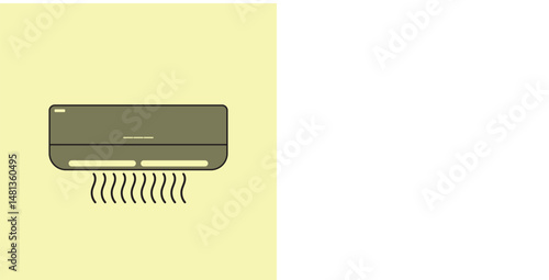 air conditioner logo and vector template