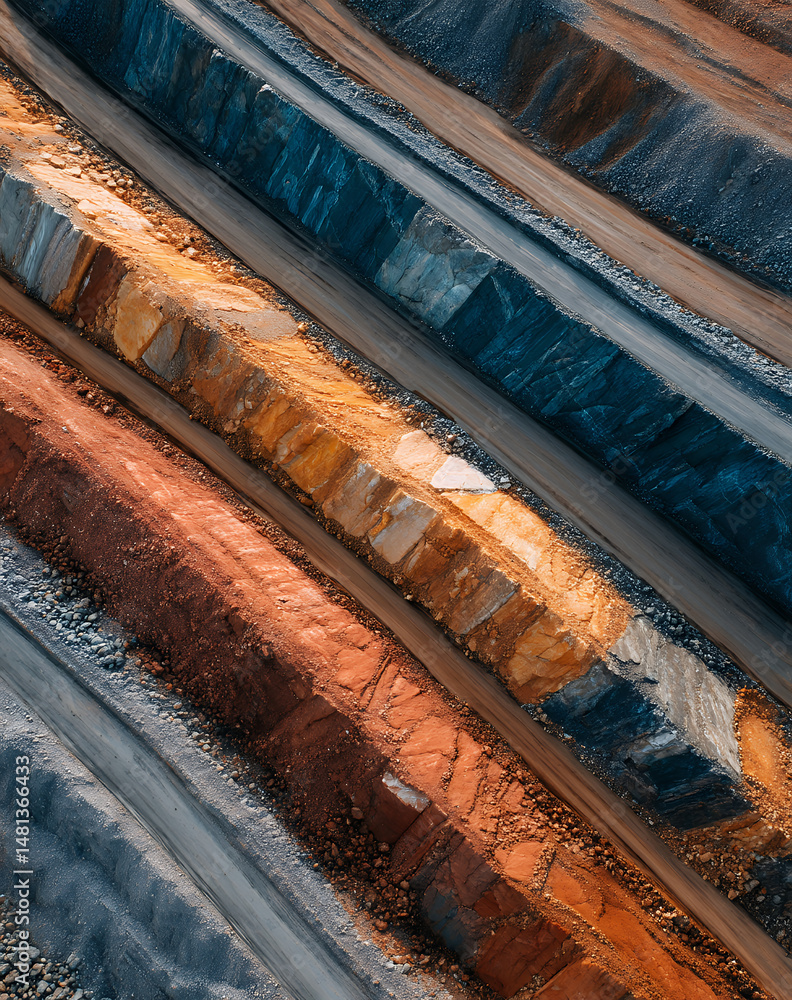 custom made wallpaper toronto digitalAerial drone stone layers create visually captivating and intriguing scene of Earth geological composition, display of nature artistry