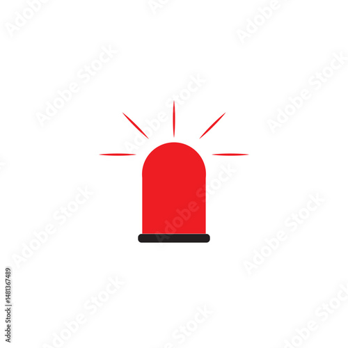 siren emergency logo and vector illustration template design