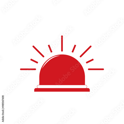 siren emergency logo and vector illustration template design