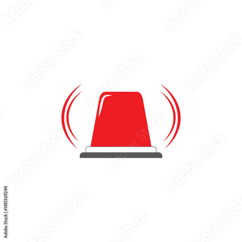 siren emergency logo and vector illustration template design