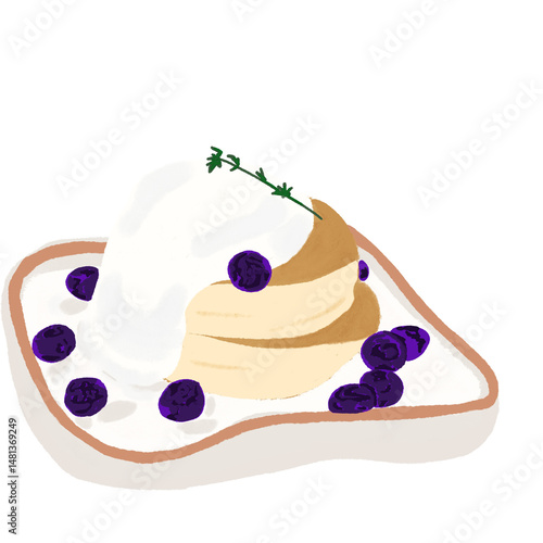 Blueberry Honey Pancakes - A Delicious Breakfast