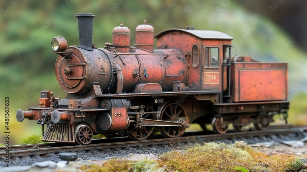 Fototapeta premium Vintage train model