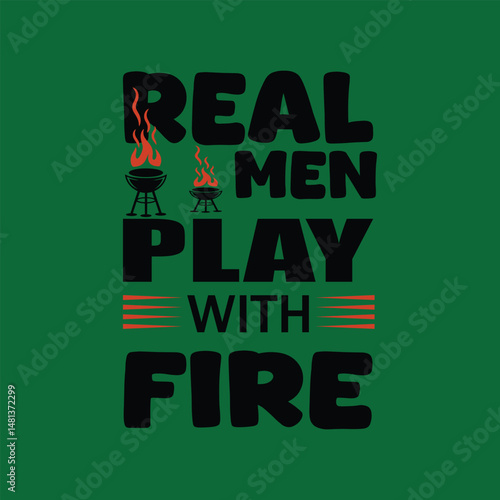 Grill Master Typography Vector Design