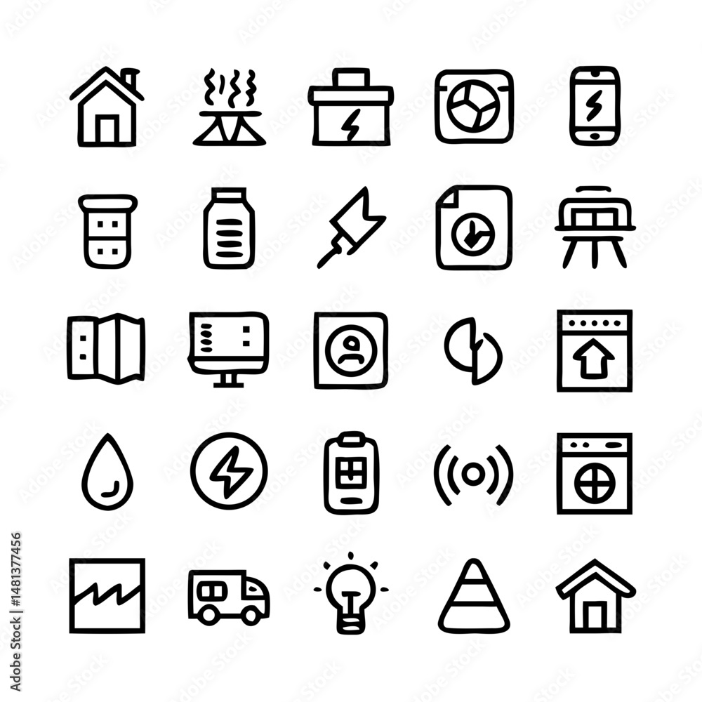Energy saving and efficiency editable stroke outline icons set isolated on white background flat vector illustration. Alternative energy sources vector linear icons set. Ecology renewable energy . Energy saving and efficiency editable stroke outline icons set isolated on white background flat vector illustration. Alternative energy sources vector linear icons set. Ecology renewable energy .