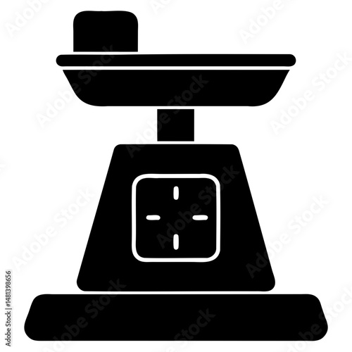 Pharmacy Digital Weighing Scale Silhouette Vector Illustration Transparent PNG