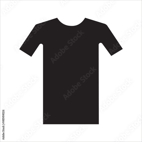 A simple design of a short-sleeved shirt. This shirt has a collar, short sleeves, and buttons down the front