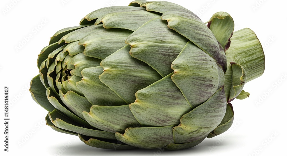 Obraz premium Fresh Artichoke Green Vegetable Healthy Food Closeup