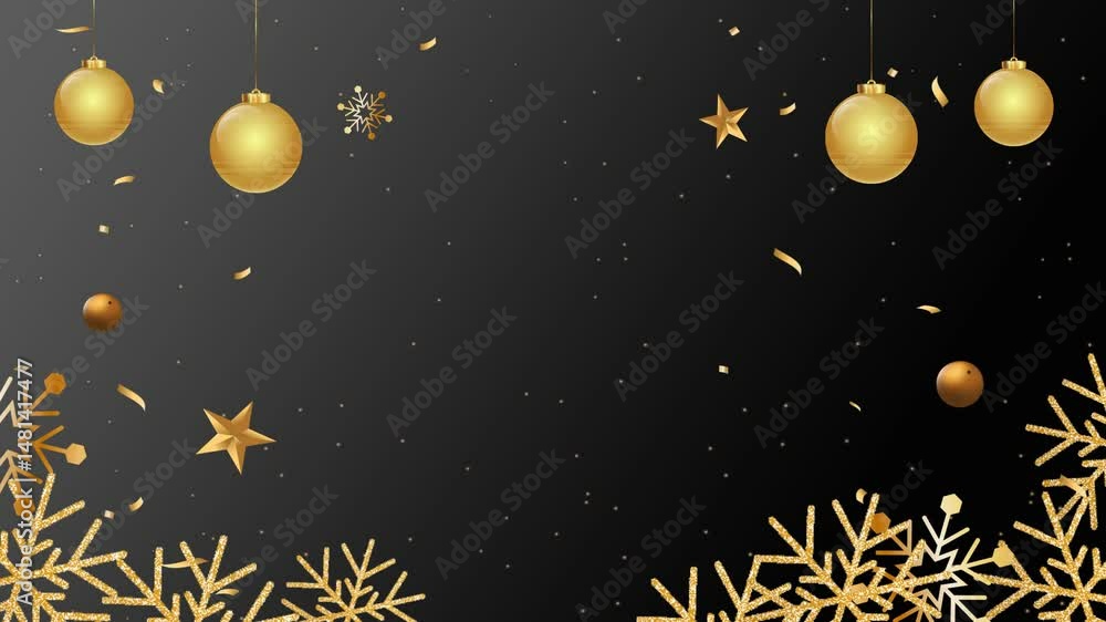 Christmas background motion graphic animation