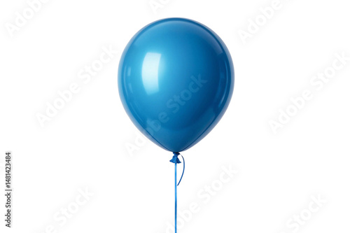 blue balloon isolated on white