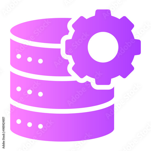 data management gradient icon