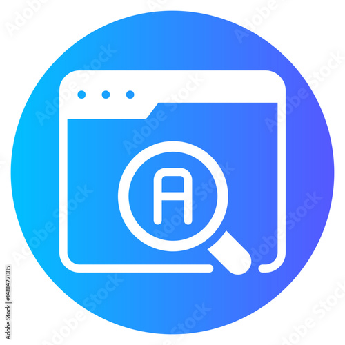 Free Download advance search gradient icon - GFXLoad