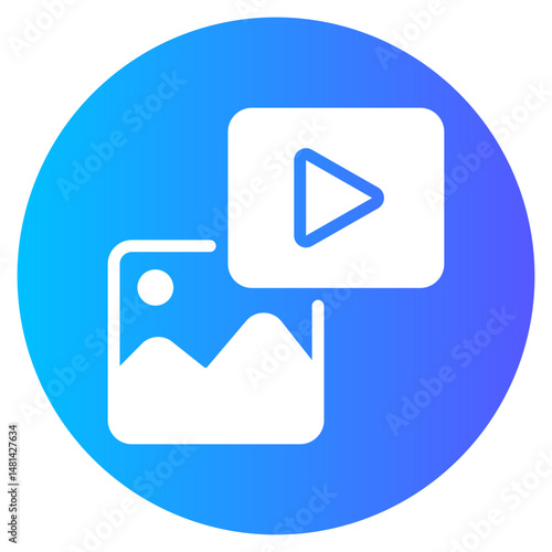 digital asset gradient icon
