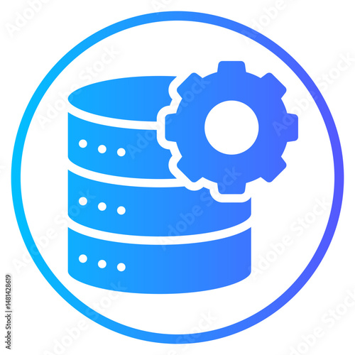 data management gradient icon