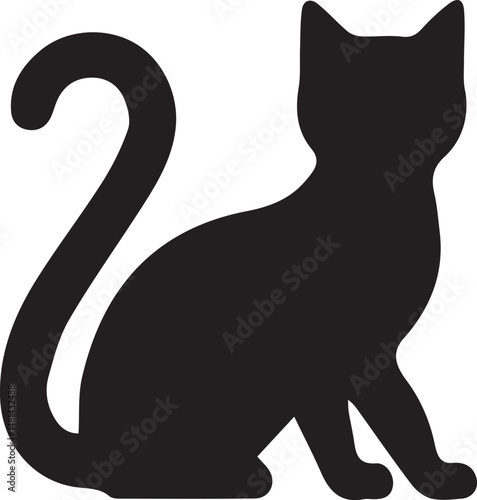 cat silhouette, cat icon, cat vector, cat clipart, cat design, cat outline, cat art, cat illustration,