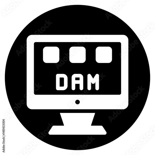 monitor glyph icon