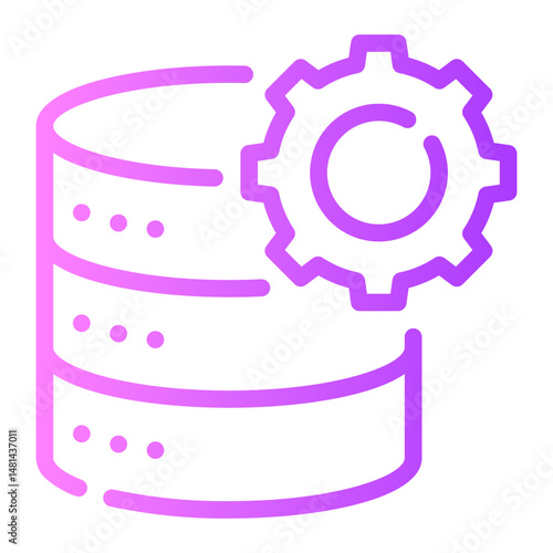 data management gradient icon