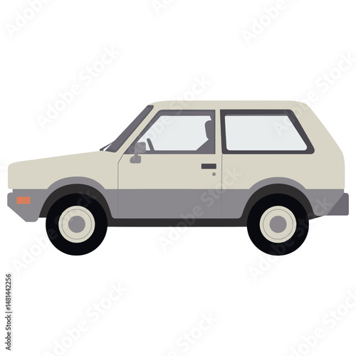 Modern concept suv car illustration automobile minimalist vector