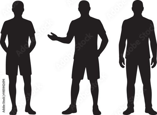 man silhouette, male silhouette, man icon, man vector, man clipart, man outline, man graphic, man shape