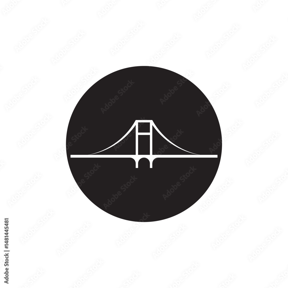 Bridge Logo Template vector icon Bridge Logo Template vector icon