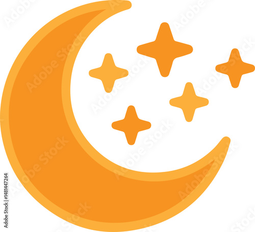 moon illustration, moon vector, moon icon, crescent moon graphic, full moon drawing, moon clipart, moon phases illustration