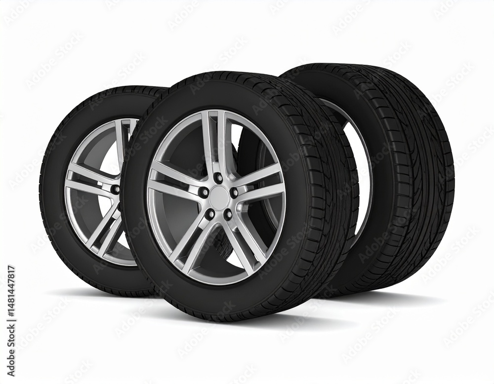 Fototapeta premium sports car tires