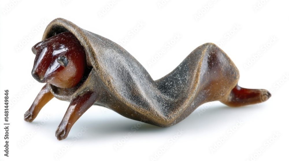 Fototapeta premium Resin figurine object decor isolated on white background. Generative AI