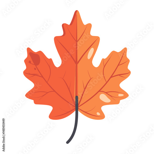 Front view of a leaf illustration dynamite weaponry vector