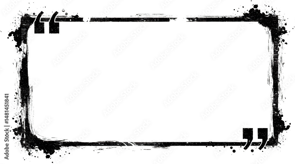 Abstract Grunge Black and White Frame Border Design Splatter Ink Texture Abstract Grunge Black and White Frame Border Design Splatter Ink Texture