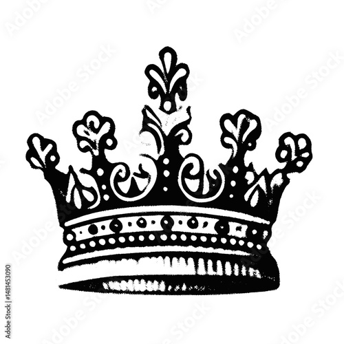 Hand drawn doodle individual crowns accessories accessory jewelry vector