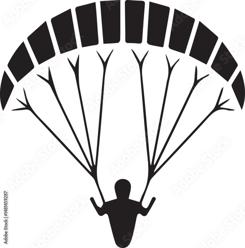 skydiving vector, skydiver icon, parachute jump, extreme sport,